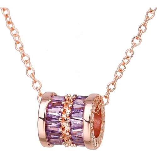 Bettyue New Charming Geometry Zirconia Necklace For Women&Girls Adorable Ornament Two Colro Choice Fashion Party Fancy Jewelry