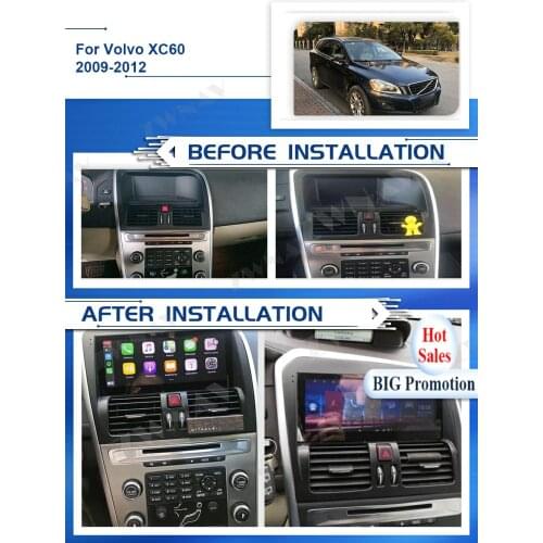 Carplay Android Screen Car GPS Player For VOLVO XC60 2009 2010 2011 2012 Auto Radio Receiver Stereo Multimedia Player Head Unit