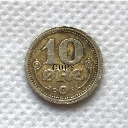 DENMARK 10 ORE 1923 COPY -replica coins medal commemorative coins
