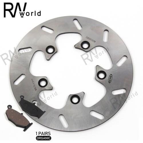 Motorcycle CNC Fixed Rear Brake Disc Rotors & Rear Brake Pad For SUZUKI GSX-R600 GSX-R750 GSXR 600 750 2006 2007 2008 2009 2010
