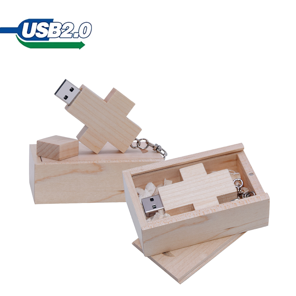 Over 10pcs free logo) wooden + box Usb Flash Drive 128GB Pen Drive 16GB 32GB 64GB 8gb 4gb Pendrive Usb Memory Stick Flash Disk