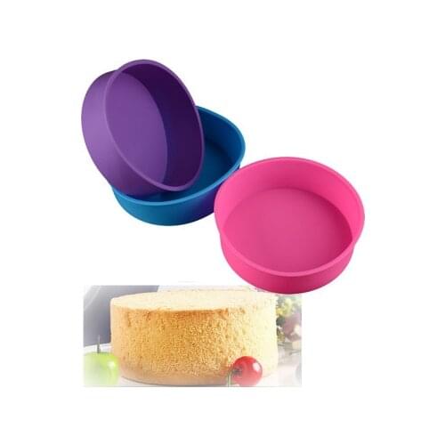 Hot Sale 6 Inch Cake Mold Silicone Round Mousse Bread Muffin Pan Bakeware Mould Baking Tray K134