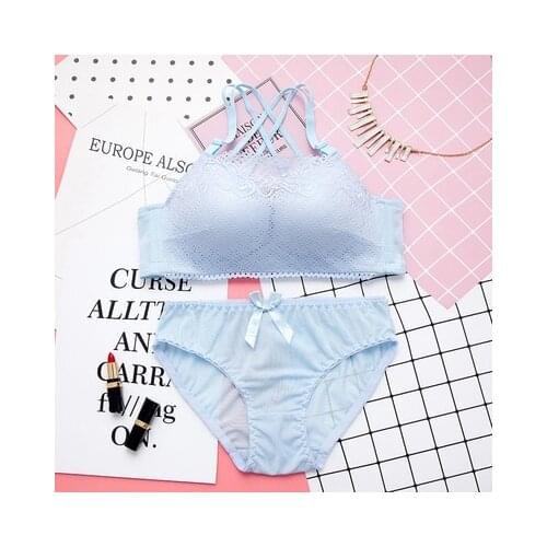 New Striped Girls Bra Sets Cute Girl Underwear Training Bras+Panties Comfortable Daughter Underwear Bra For Girl Student