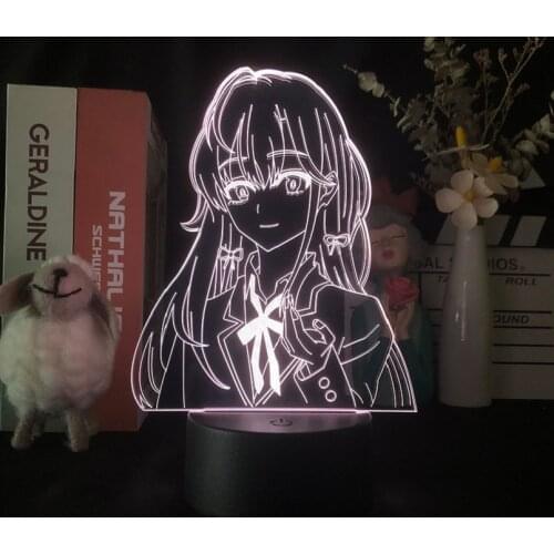 OreGairu 3D Neon Table Desk Lamp Anime USB Power Night Light LED Decorations Club Hotel Atmosphere Nightlight Fans Kids Gift