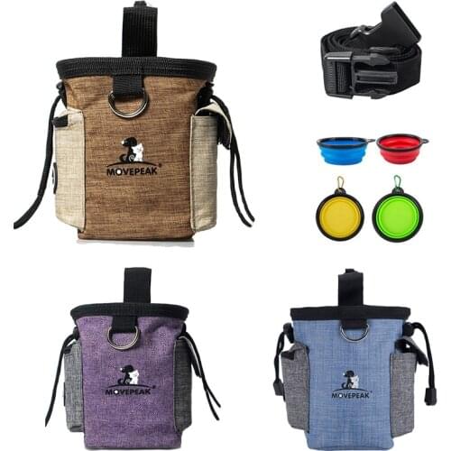 Mini Outdoor Portable Training Dog Snack Bag Pet Supplies Strong Wear Resistance Large Capacity Puppy Snack Reward Waist Bag