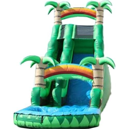 PVC commercial used inflatable land slide for sale/outdoor playground inflatable slide