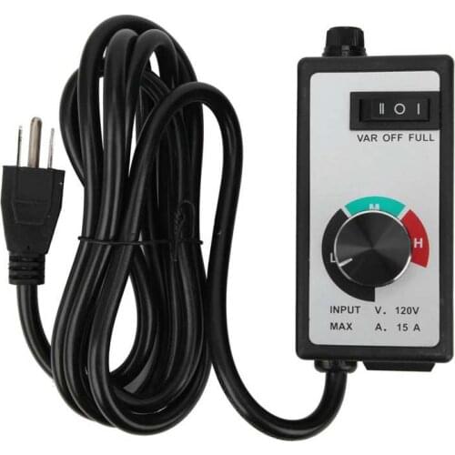 Fan Speed Controller Variable Adjustable Speed Control Regulator Electronic Motor Governor 120V 1500W 15A US Plug