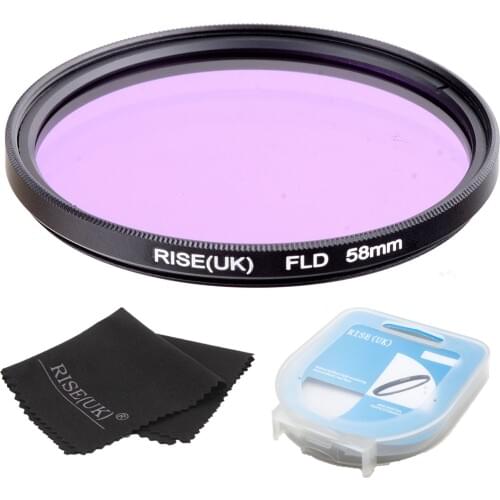 RISE(UK) New 58mm FLD Lens Filter For Nikon Canon sony DLSR camera filter+case+gift