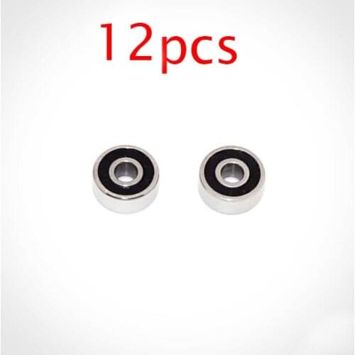 12 Pcs 620 Bearings 94389 6*2mm Bearing For Tamiya Mini 4WD Car Model