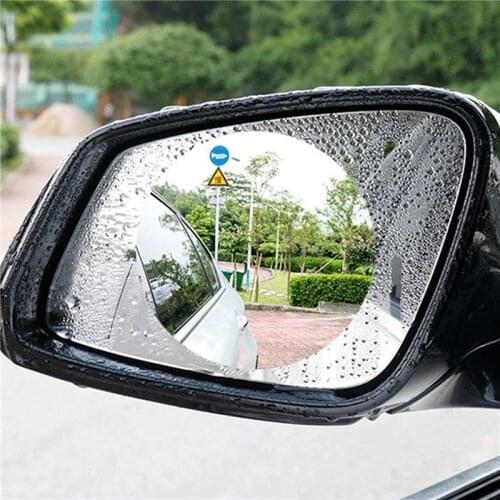 2pcs Car Protective Film For Rearview Mirror Car Window Anti Fog Rainproof Film Car Accessories