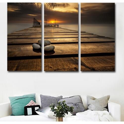 3 Panels/Set Bulgaria Deck Stones Wall Canvas Art Print Painting Poster Modular Picture For Home Decoration Painting Living Room
