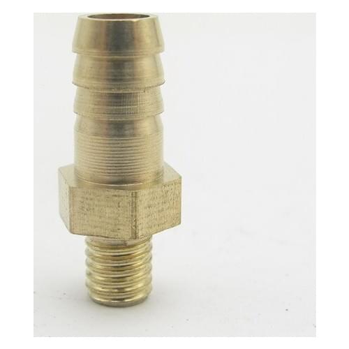 6mm OD Hose Barb x M5 Metric Male Thread Brass Barbed Pipe Fitting Coupler Connector Adapter Splicer For Fuel Gas Water