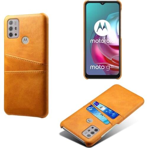 For Motorola G10 G30 Case Credit Card Retro PU Leather Case with Card Slots Wallet Cover for MOTO G50 G60 Case