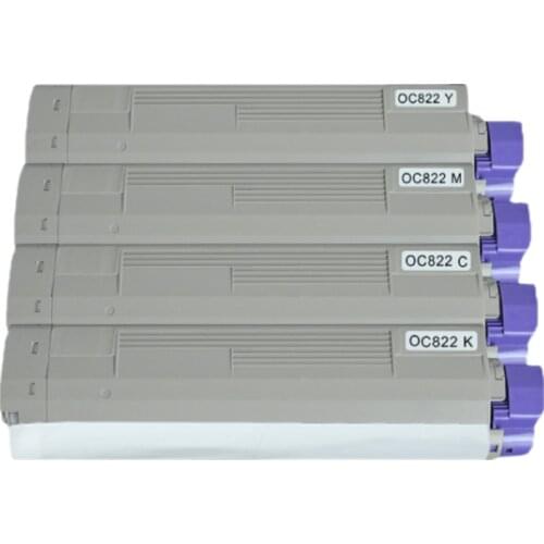 EUR 4 PCS Compatible for OKI 822 for Okidata C822 C822n C822dn Color Toner Cartridge 44844616 15 14 13 TYPE C7 43837112 11 10 09