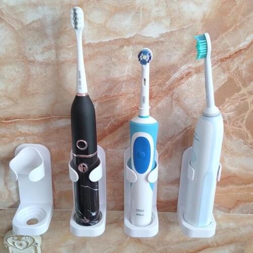 Electric Toothbrush Holder Traceless Toothbrush Stand Rack Wall-Mounted Universal Electric Toothbrush Holder Bathroom Accessorie