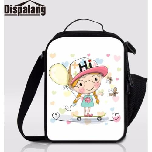 Dispalang Small Lunchbox For Kids Children Lancheira Picnic Bag Kawaii Girl Insulated Lunch Bag Food Container For School Office