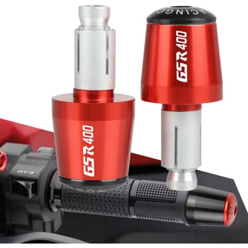 FOR SUZUKI GSR400 2008 2009 2010 2011 2012 Motorcycle 7/8'' 22MM Handlebar End Moto Grip Ends Plus Handle Bar Grips Ends Tip Cap