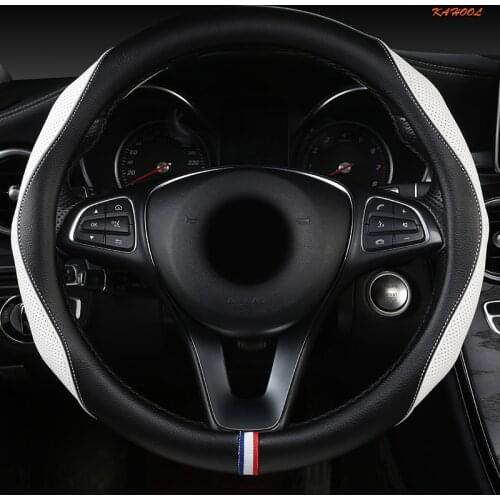 KAHOOL Leather Car Steering Wheel Cover For Chevrolet Cruze Captiva Lacetti Aveo Niva Spark Sonic Trax Camaro