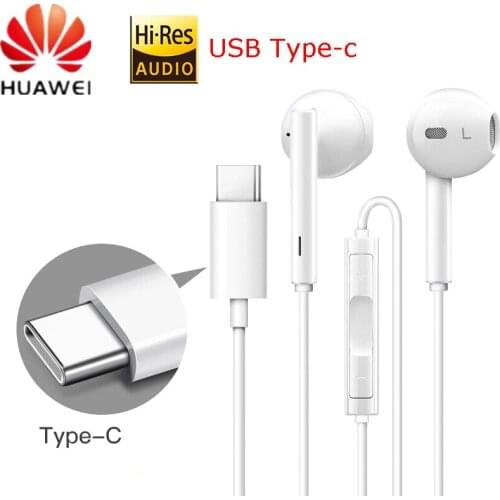 HONOR AM33 Earphones (USB-C Edition) Corded Classic Headset with Mic Wired earphones for HONOR/HUAWEI Mate/P Series