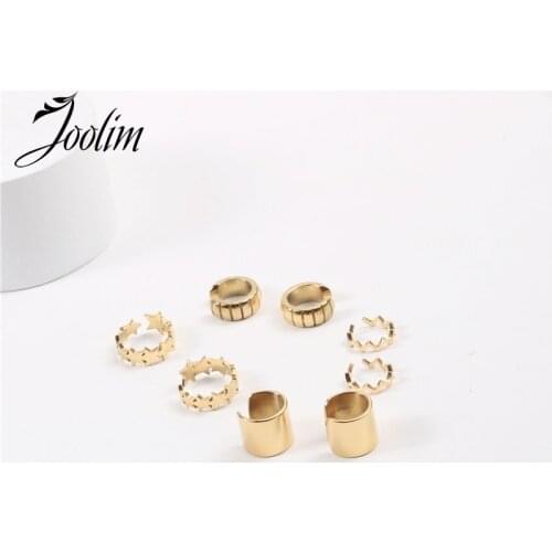 Trendy Earring PVD Gold Finish Retro Style Earring Stainless Steel Tarnish Free Gold Jewelry Wholesale