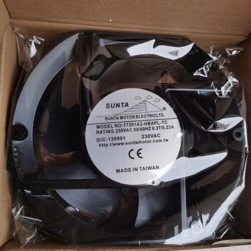 New original Cooling fan 17251A2-HBAPL-TC 220VAC 6 month warranty wire leading type