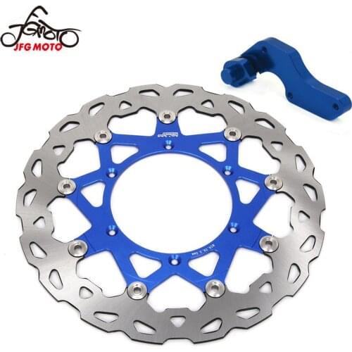 Motorcycle 320MM Floating Brake Discs Rotor With Bracket For YAMAHA YZ WR 125 250 WR250F WR400F YZ400F YZ426F WR450F 1998-2015