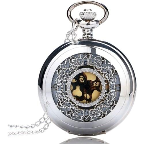 Hollow Colar Masculino Pendant Quarzt Vintage Pocket Watch for Men Women With Necklace Chain Fob Clock Gifts Reloj De Bolsillo
