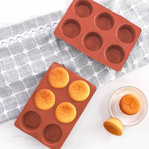 SHENHONG Variety Hamburger Muffin Pizza Baking Moulds Perforated Glass Fiber-Silicone Bread Molds Non Stick Round Bun Bakeware