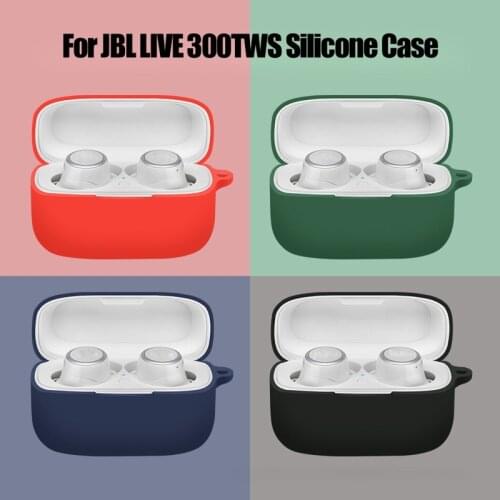 Silicone Protective Cover Shell Anti-fall Earphone Case for -JBL LIVE 300TWS Kit