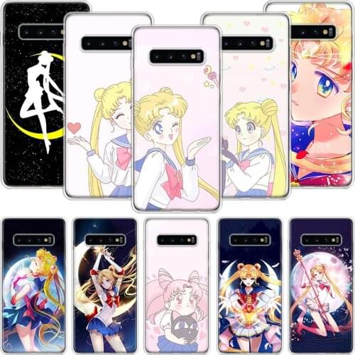 Pretty Anime Girls Phone Case For Samsung Galaxy S10 S20 S21 S9 S8 S7 Note 10 20 9 8 FE J4 J6 Ultra Plus Lite Pro + Edge Cover