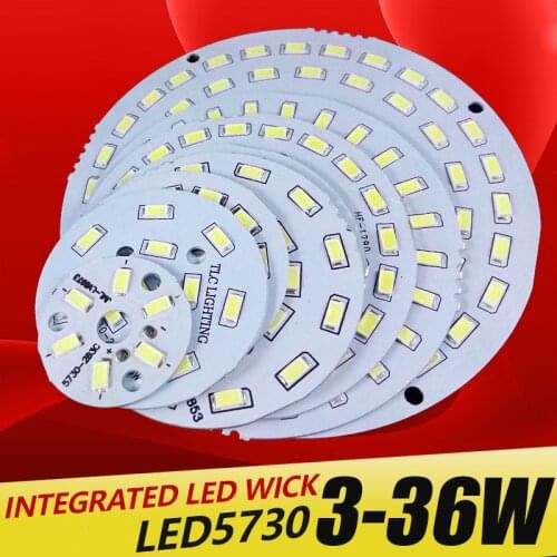 3pcs led pcb SMD5730 3w 7w 14w 12w 18w 24w 36w integrated pcb Transformation board White/ Warm White Light Source For LED Bulb