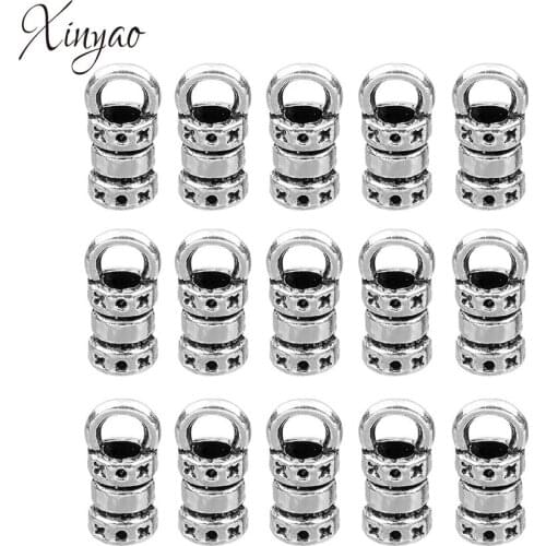 XINYAO 100pcs/lot Antique Silver Color Bead Caps 2mm Tassels End Caps For Leather Cord Necklace DIY Handmade Jewelry Making