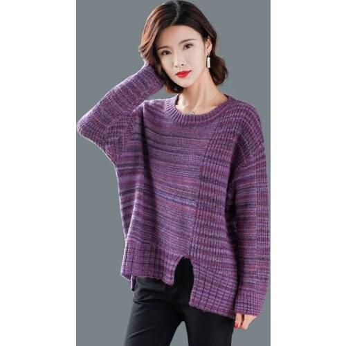 2019 Autumn And Winter Sweaters women new Casual Loose Pullovers Tops fashion Knitted O-Neck Sweater Women