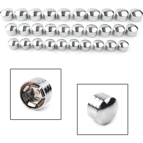 10Pcs Motorbike 9mm 11mm 13mm Inner Schrauben Bolt Topper Caps Cover For Harley Davidson CNC Aluminum