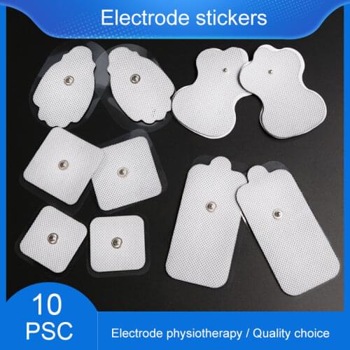 10pcs 3.5mm Snap Electrode Pads Non-woven Self Adhesive Sticker for Tens Therapy EMS Unit Electrical Muscle Stimulator