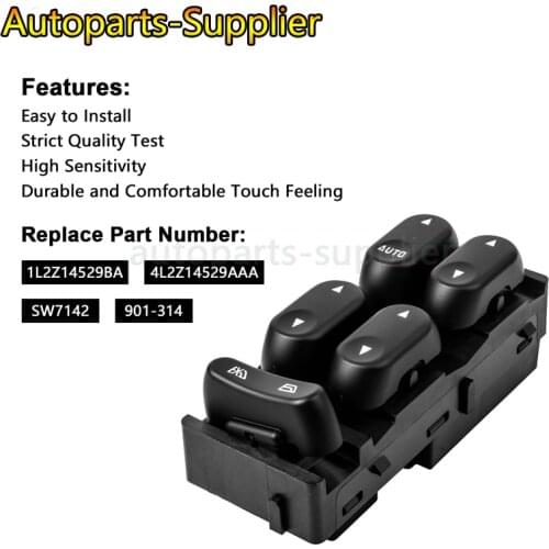 1L2Z14529BA New Front Master Power Window Switch Driver Side For Ford Mercury car accessories