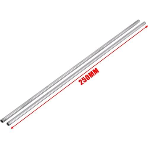 2pcs Silver 304 Stainless Steel Capillary Tube 4mmx3mmx250mm Mayitr For Industry Tool