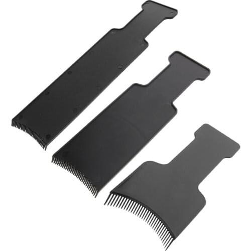 3x Black Hair Coloring Board Hair Dyeing Brush Hair DIY Coloring Tint Coating Plate Tools