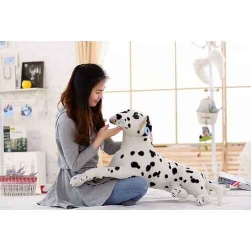 Large 85cm prone dalmatian dog plush toy throw pillow christmas gift b0909