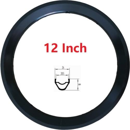 Kids' Bikes Rim 12 Inch 12" BMX Double Layer Aluminum Alloy Bicycle Rims 12 Hole A/V Valve