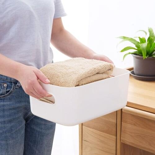 Home Plastic Storage Basket Toilet Bathroom Cosmetic Storage Basket Kitchen Desktop Sundries Snacks Fashion Storage Organizer