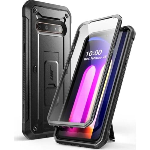 For LG V60 ThinQ Case (2020) SUPCASE UB Pro Heavy Duty Full-Body Rugged Holster Cover with Built-in Screen Protector & Kickstand