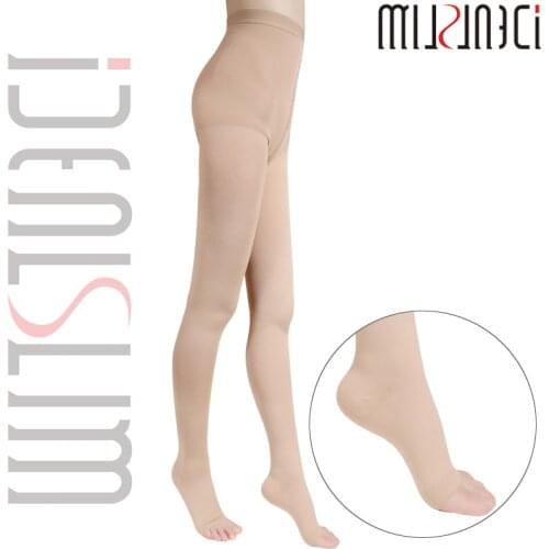 IDEALSLIM Medical Compression Stockings Closed Toe Women Graduated Pressure Tights Pantyhose