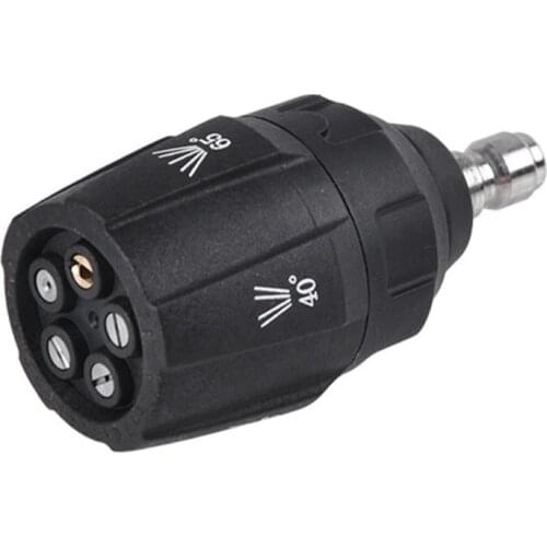 5 In 1 High Pressure Washing Nozzle 1/4 Quick Connector Rotating 0 15 25 40 65 Cleaning Washer