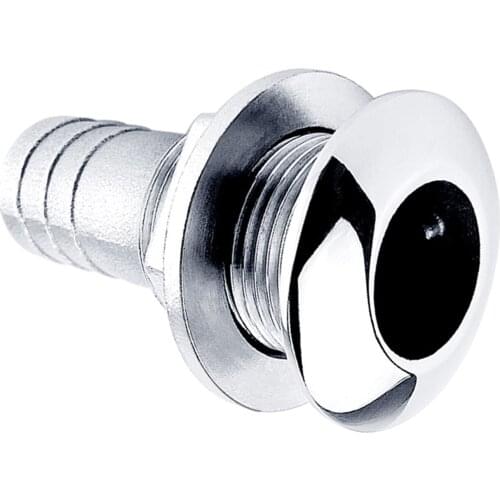 Marine Hardware Stainless Steel 316 Thru Hull Plumbing Fitting Outlet Drain Joint For 3/4" or 1" Hose Boat Yacht Accessories
