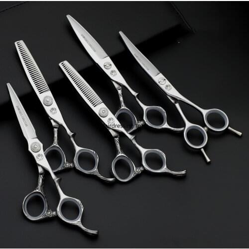 6.0 Top Professional Hair Scissors Set Cutting Barber Salon Haircut Thinning Shear Hairdressing Hair Tools Hair Cutting Scissors