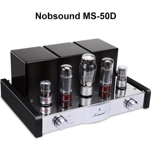 Nobsound MS-50D Amplifier HI-FI Bluetooth Tube Amplifier 2.1 Channel Amp Vacuum Tube AMP support Bluetooth and USB CD DVD
