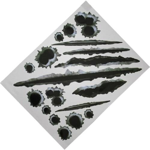 2018 new Car-Styling 3D Bullet Hole Sticker for hyundai tucson 2018 hatchback chery aveo 2009 subaru skoda octavia 2014 dacia