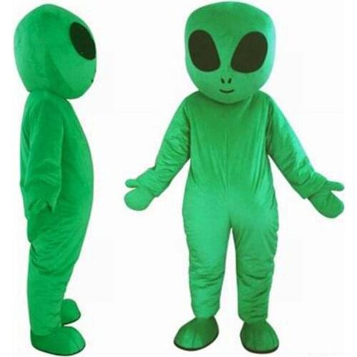 Factory direct sale green UFO aliens mascot costume for adults E.T. alien mascot suit for sell