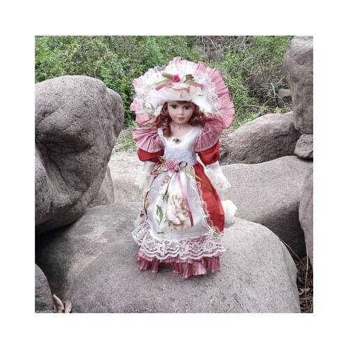 Height 41CM Russian Ceramic Classical Doll Noble Porcelain Doll High Quality Toy Gift home decoration Girl gifts